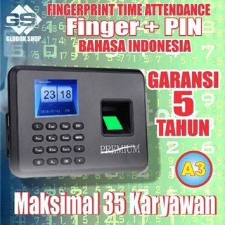 MESIN ABSENSI  / MESIN ABSEN / FINGERPRINT A3 MERK PREMIUM TERMURAH