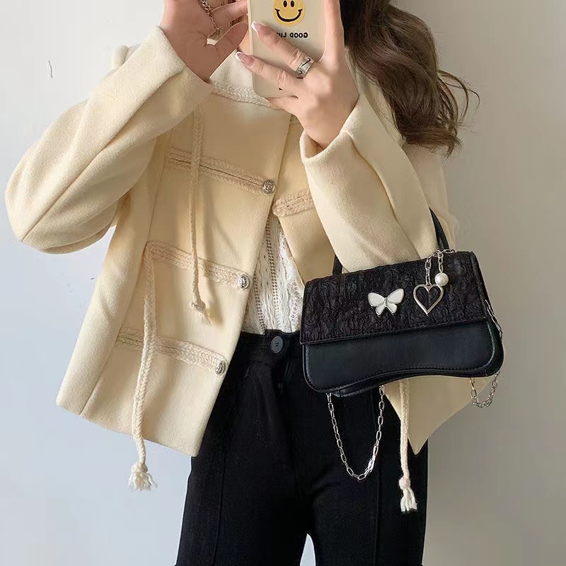 Tas Wanita Persegi Korea TS-25 / Tas Wanita Kupu Kupu Fashion Cantik