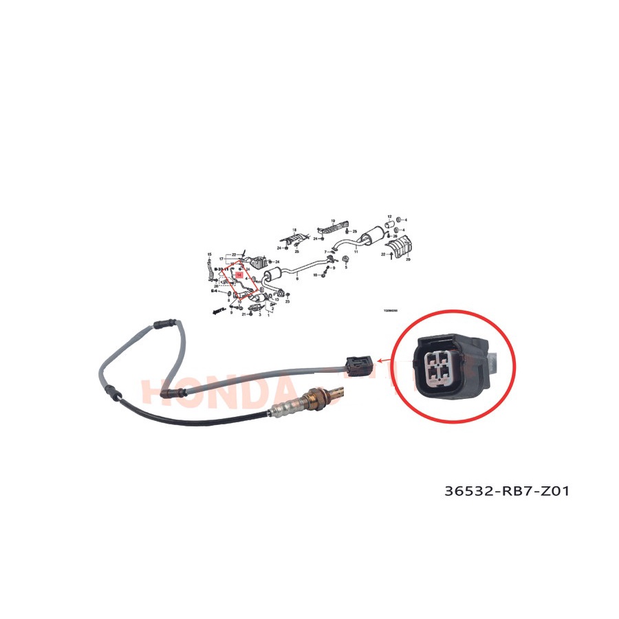 Abveiro shop - sensor oksigen belakang brio sensor oksigen belakang brv sensor oksigen belakang hrv 