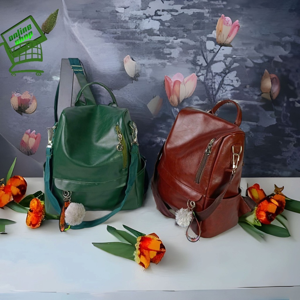 Tas Ransel Wanita bisa Kekantor Kesekolah Kuliah Kekinian Dengan Kulit Lembut Penuh Cocok Buat Para Gadis Remaja Polos