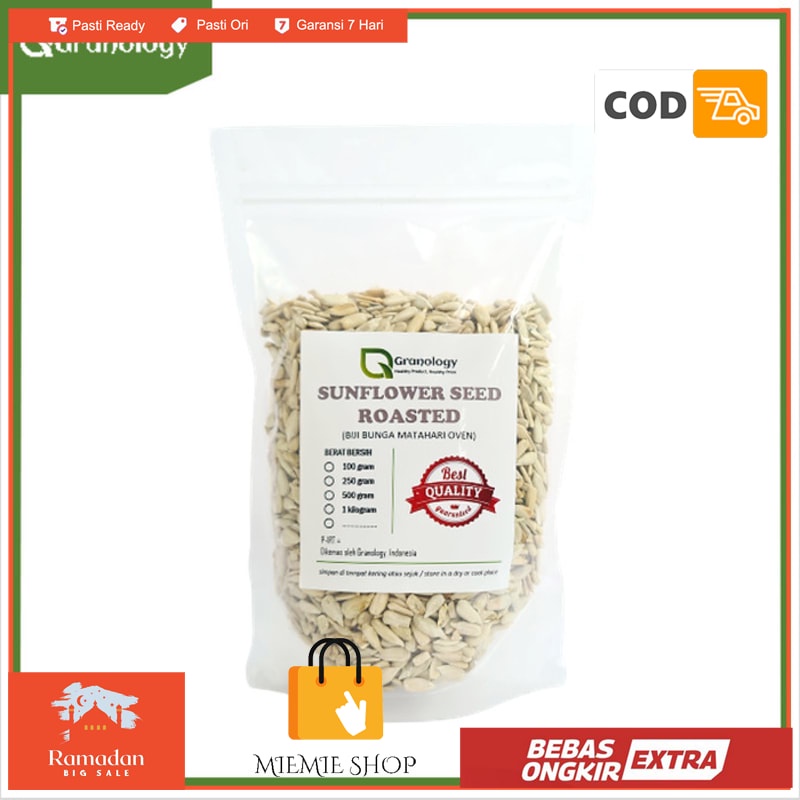 

Biji Bunga Matahari / Roasted Sunflower Seed 500 gram by Granology