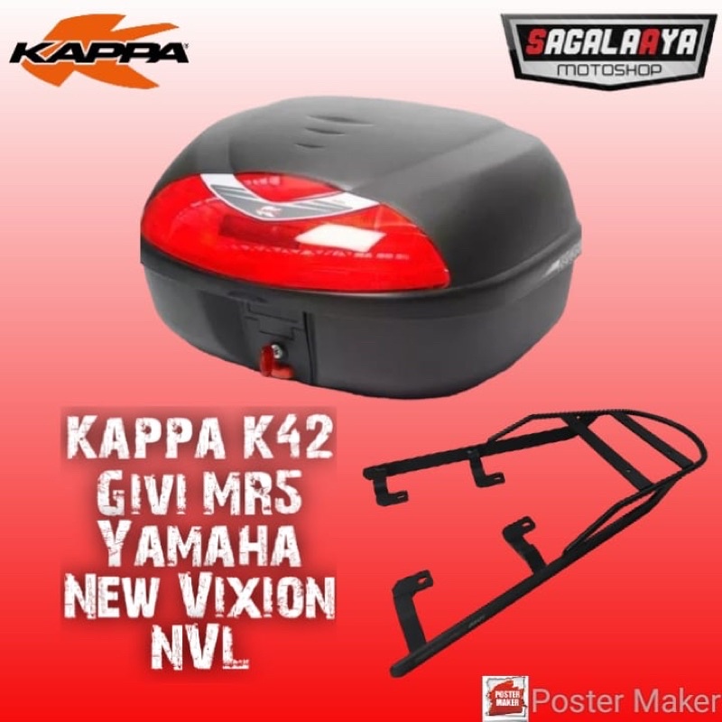 Box Kappa 42 K42 bracket top Box Givi MV Yamaha New Vixion NVL