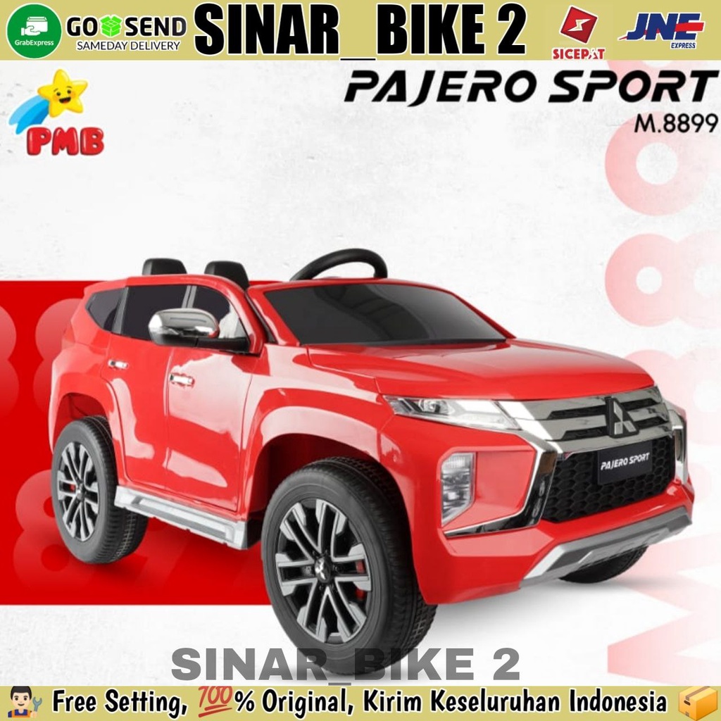 Mobil Aki PAJERO SPORT PMB M 8899 Remote Control Mainan Anak