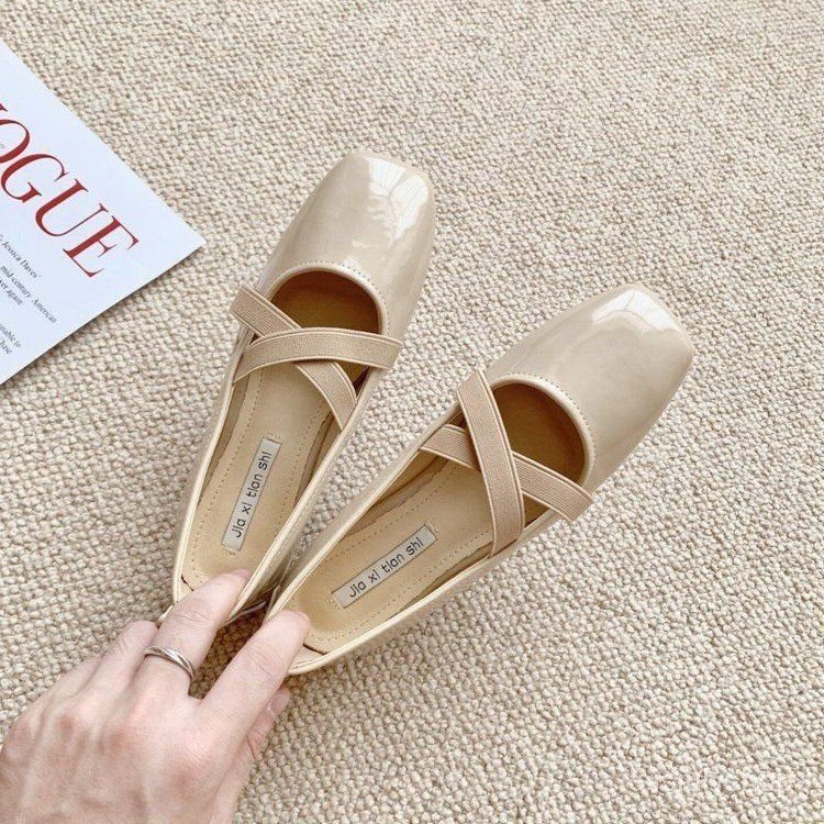 [✅BISA COD] #Sisjuly# Sepatu Mary Jane Prancis wanita 2023 sepatu wanita kacang baru sepatu wanita t