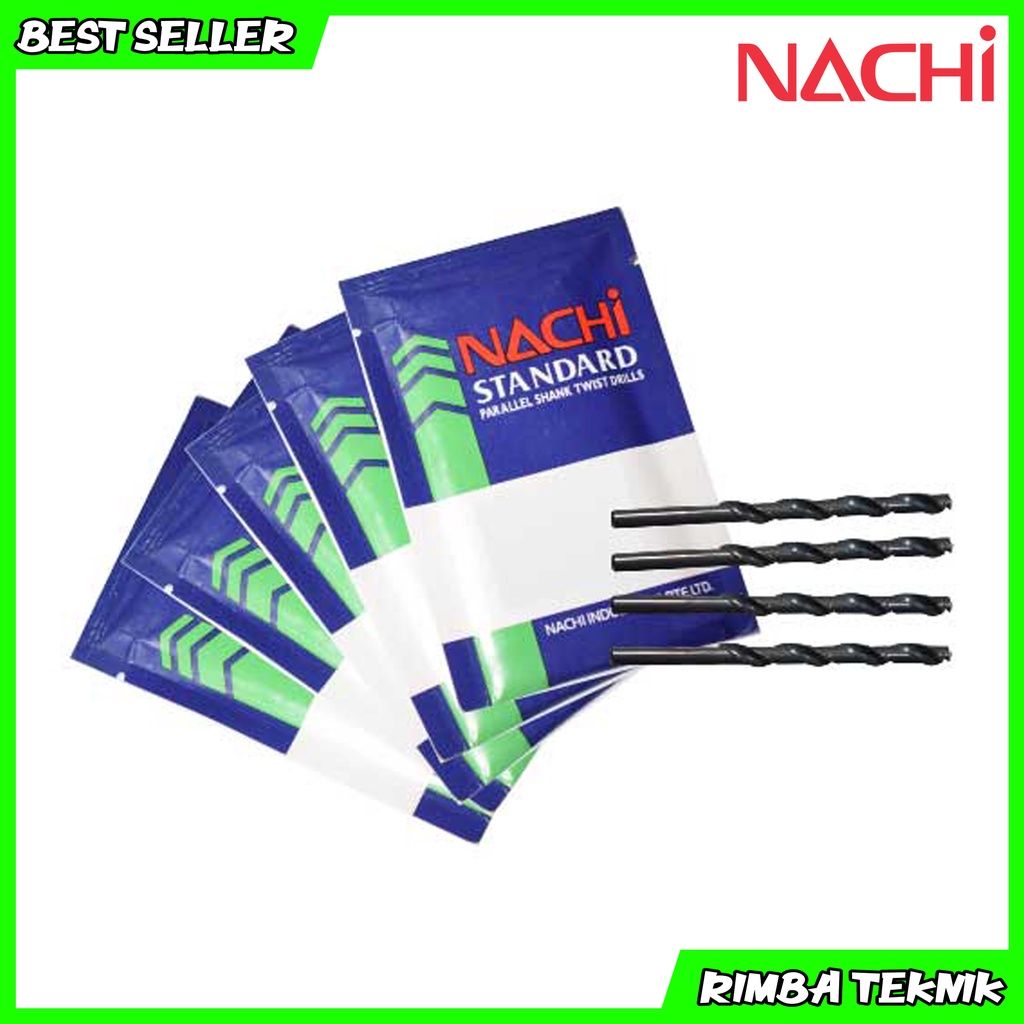 Mata Bor Besi NACHI Eceran ukuran 2mm 3mm 4mm 5mm 6mm 7mm 8mm 9mm 10mm twist drill hss Original Promo Murah