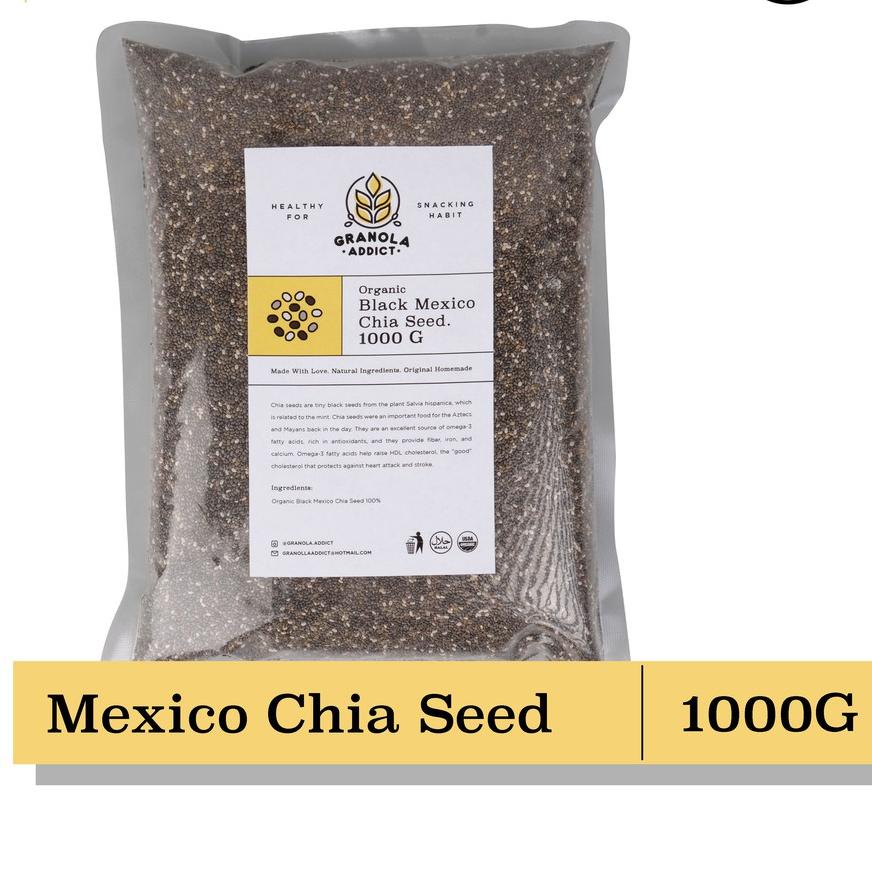

➫ Granola Addict - Black Chia Seed Mexico Organic / Organik 1KG ➽