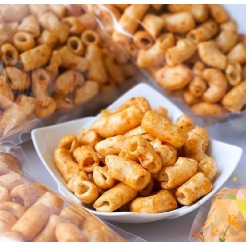 

MAKARONI RUJAK |cemilan enak |cemilan murah |snackkiloan |makaroni