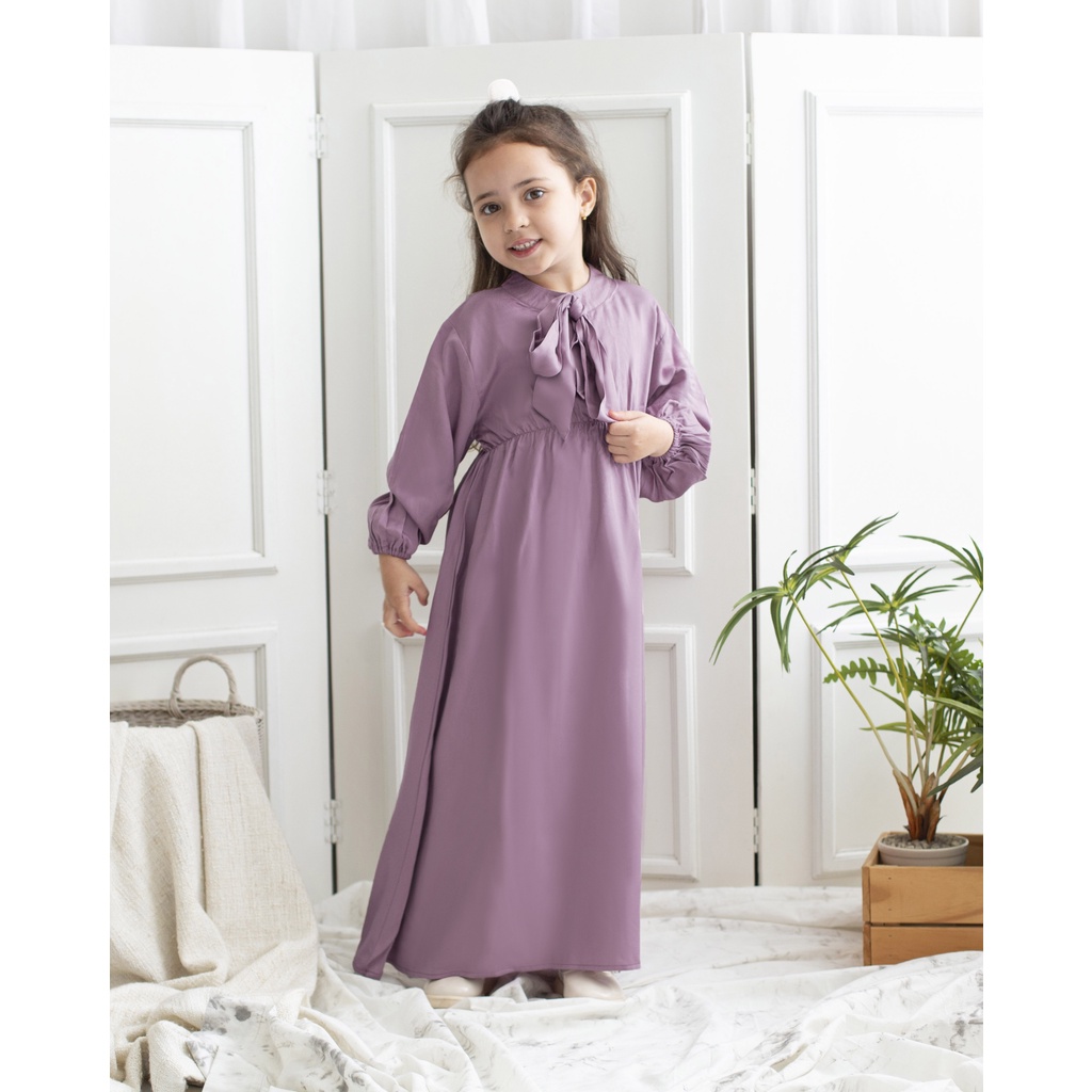 KHALISSA MAXI DRESS | Dress Anak Perempuan | Dress Anak Lengan Panjang | Gamis Anak | Baju Muslim Anak | Dress Rayon Anak