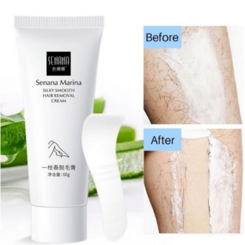 One Spring Hair Removal Cream Krim Penghilang -60gr Untuk Perontok Bulu Rambut Ketiak/Kaki/Tubuh