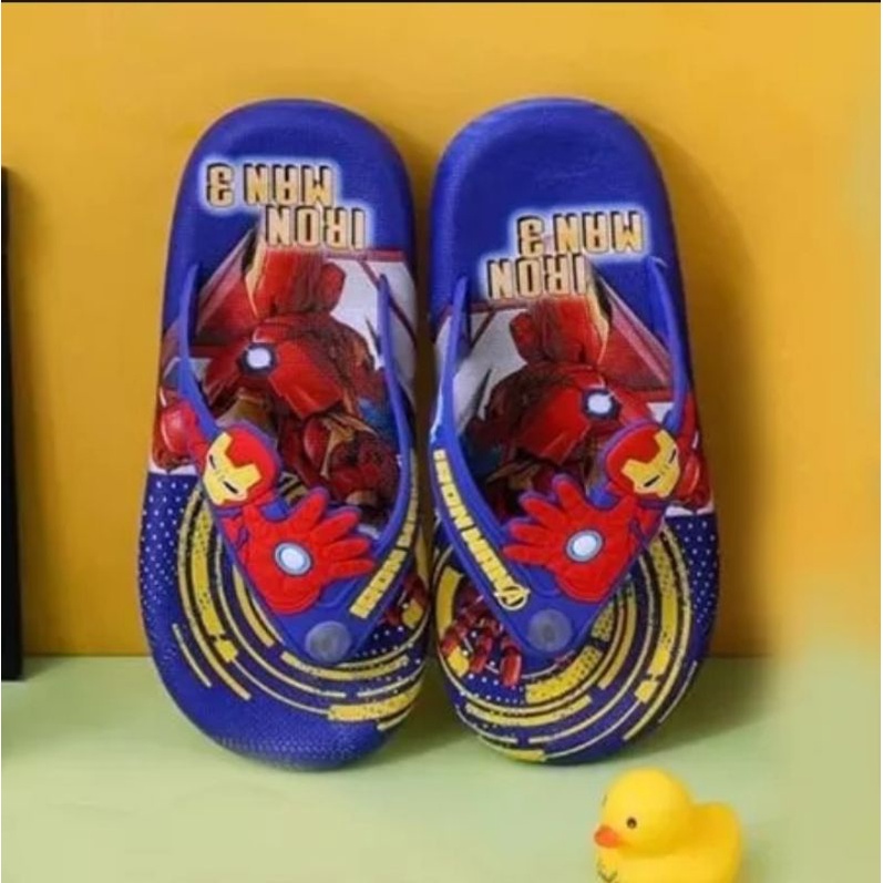 Sandal Anak Karet IRONMAN 3 Timbul