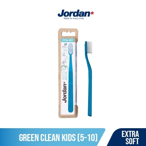 Jordan Oral Care Kids Green Clean 5-10 Extra Soft - Sikat Gigi Anak