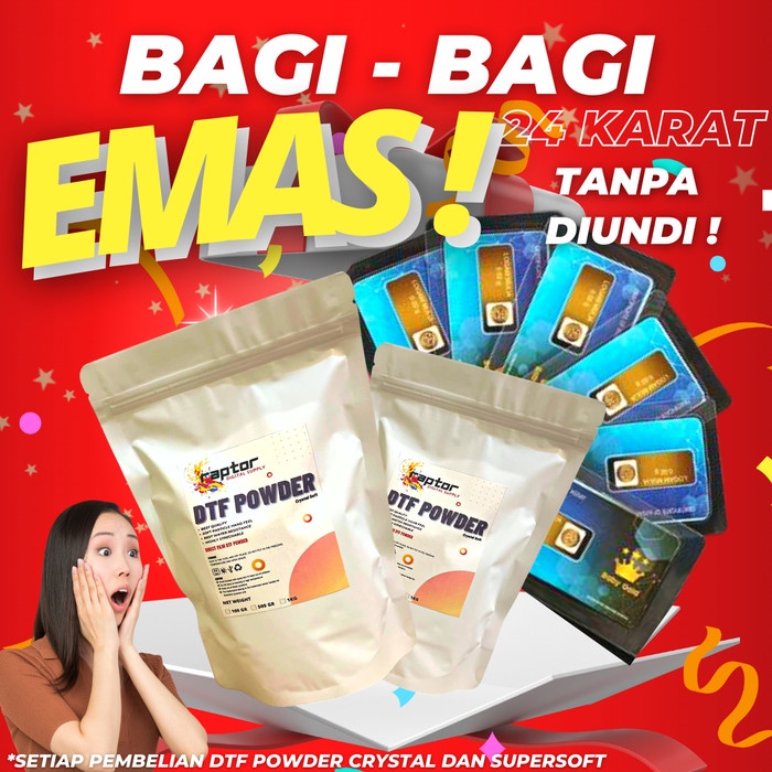 

Terlaris Powder Dtf Lem Bubuk Powder Dtf Crystal 1Kg Best Quality