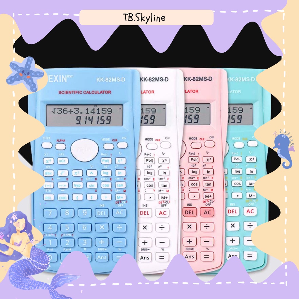 

DEXIN Scientific Calculator / Kalkulator Ilmiah Sains / Kalkulasi Warna Pastel / Pastel Colors