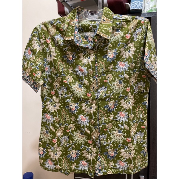 Blus Batik Indra loka Preloved Size L