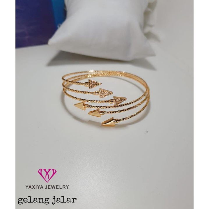 GELANG TANGAN JALAR PERHIASAN IMITASI LAPIS EMAS