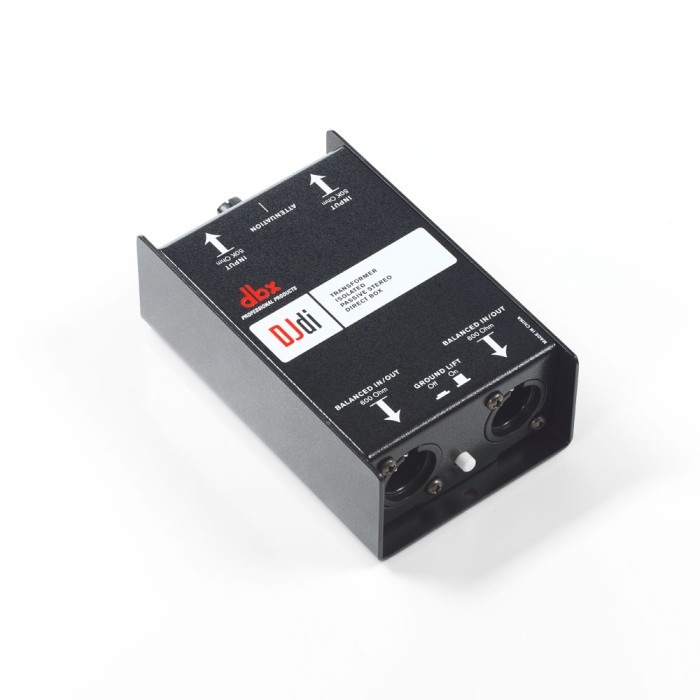Terlaris Direct Box - Dbx Djdi 2-Channel Passive Direct Box