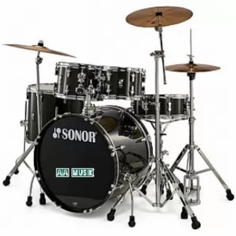 DRUM ELECTRIK SONOR AQX STAGE DRUM SET WITH CYMBALS ORIGINAL