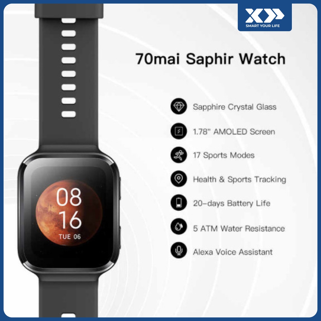 Saphir Smartwatch GPS Sport Tracker Heart Rate Monitor IP68 Original