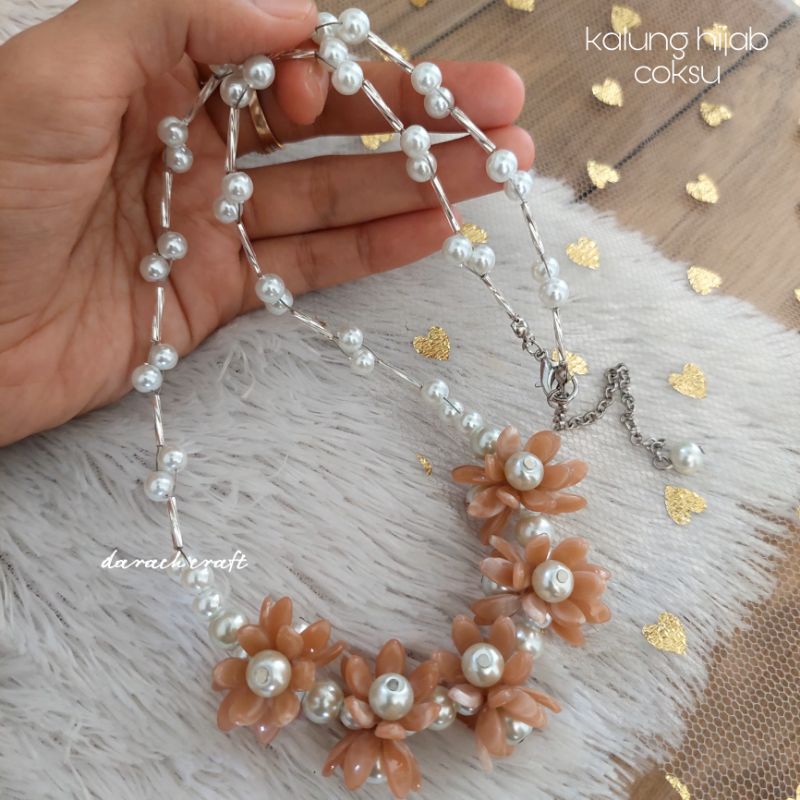 kalung hijab / kalung nacklace choker / kalung hijab unik