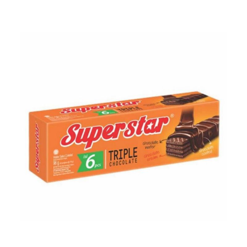 

Superstar Wafer Triple Chocolate 11 x 16 g