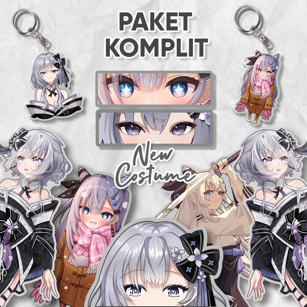 Paket Komplit Vestia Zeta new costume Bundling Hemat / stiker anime