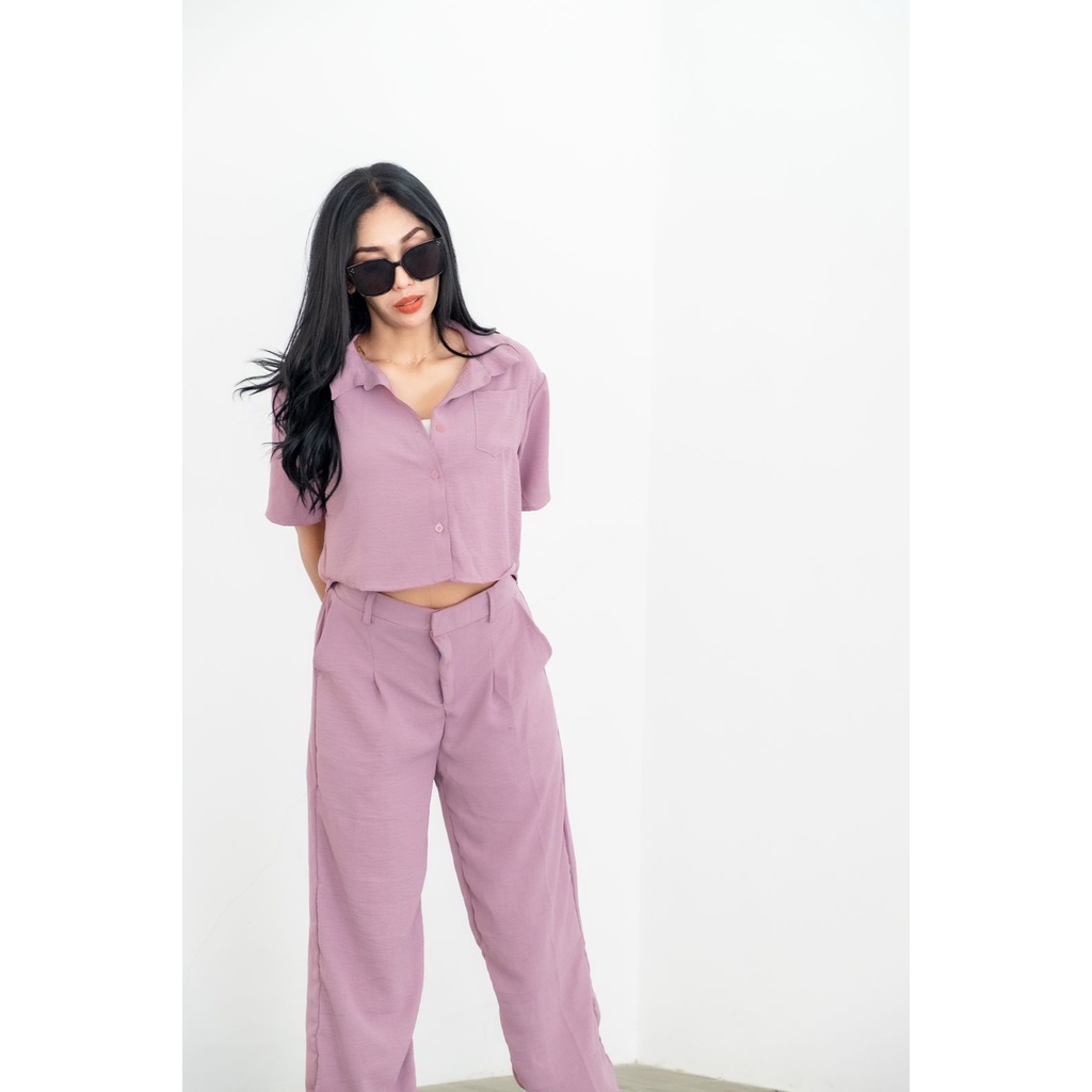 Kemeja Crop Top Wanita Zameela Collection [NEW] Atasan Wanita/Blouse Wanita Crop Top Shirt