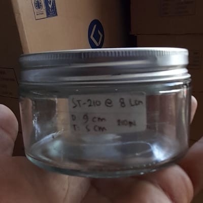 Jar Tutup Aluminium / Jar Lilin / Jar Kue Pudding / Toples Jar Kaca