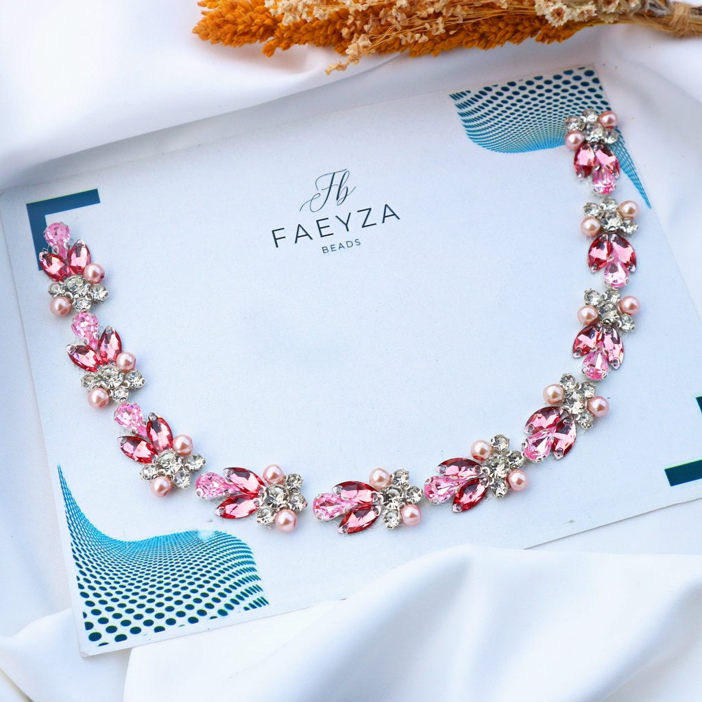 Payet Rangkai Leher F07 / Payet Rangkai Pinggang / Payet Rangkai Dada / Bisa Custom Warna & Ukuran