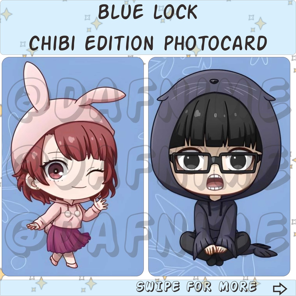 BLUE LOCK CHIBI EDITION PHOTOCARD ANIME