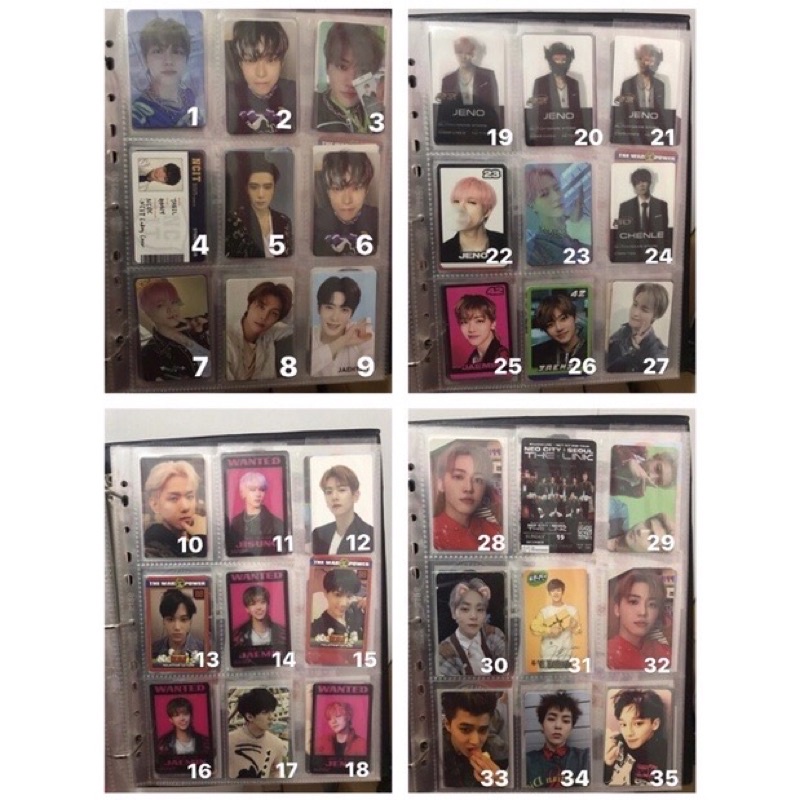 PICT 1 - 12 // NCT DREAM 127 EXO BAEKHYUN JENO JAEMIN JOHNNY JISUNG TAEIL DOYOUNG OFFICIAL PHOTOCARD