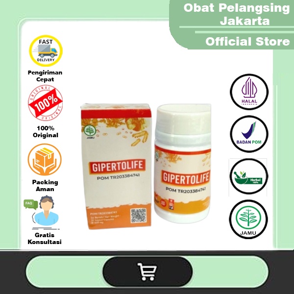 BISA COD | Gipertolife Kapsul Asli Obat Herbal Untuk Menurunkan Gejala Hipertensi Darah Tinggi Origi