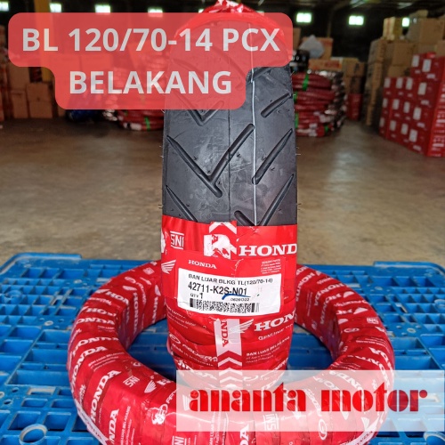 NN live extra ANANTA BAN LUAR 120/70-14 BELAKANG HONDA PCX FEDERAL HONDA ORIGINAL 42711-K2S-N01 TUBL