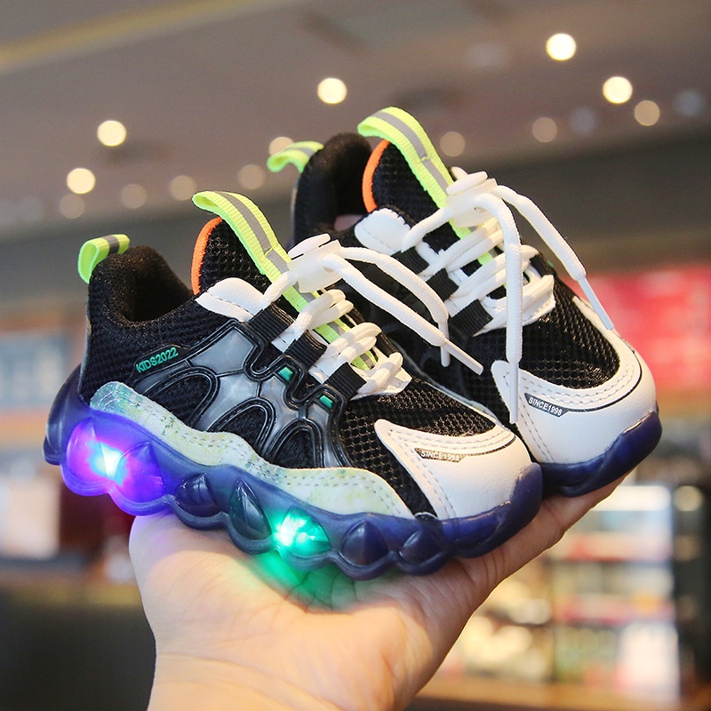 Sepatu Led Anak Sneakers Anak Import Size 21-30 / Free Dus