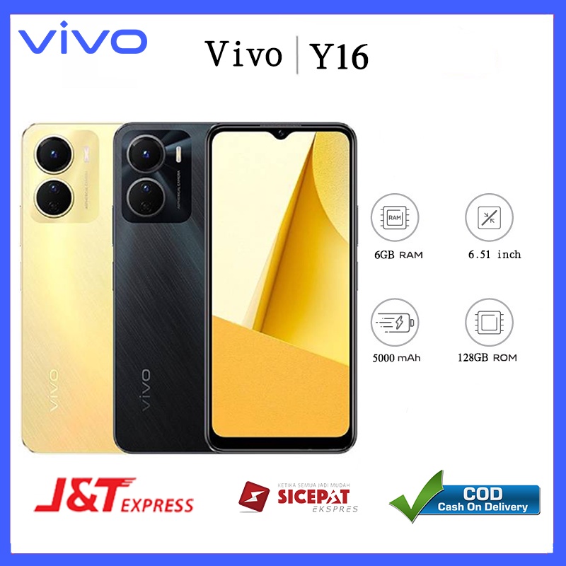 HP Vivo Y16 ori original hp new hp baru smartphone ram 6/128GB