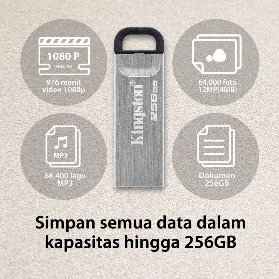 Flashdisk Kingston 256GB USB 3.2 DataTraveler Kyson DTKN