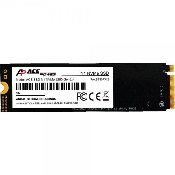 SSD Ace Power N1 M.2 NVME Gen3 x4 / SSD M.2 2280