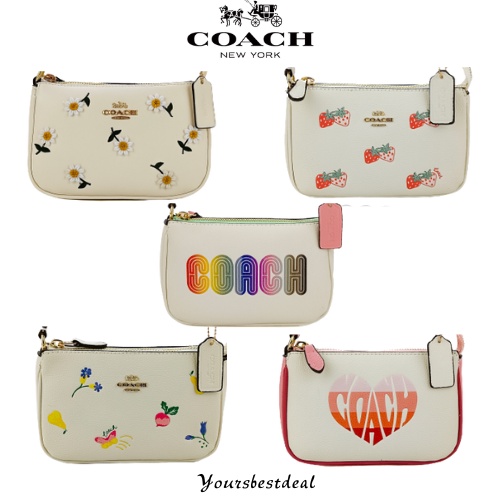 Coach Nolita 19 Signature Women Shoulder Mahjong Bag Wristlet Beadchain Pearl C1985 C2238 C3308 C3334 C1583 C1585