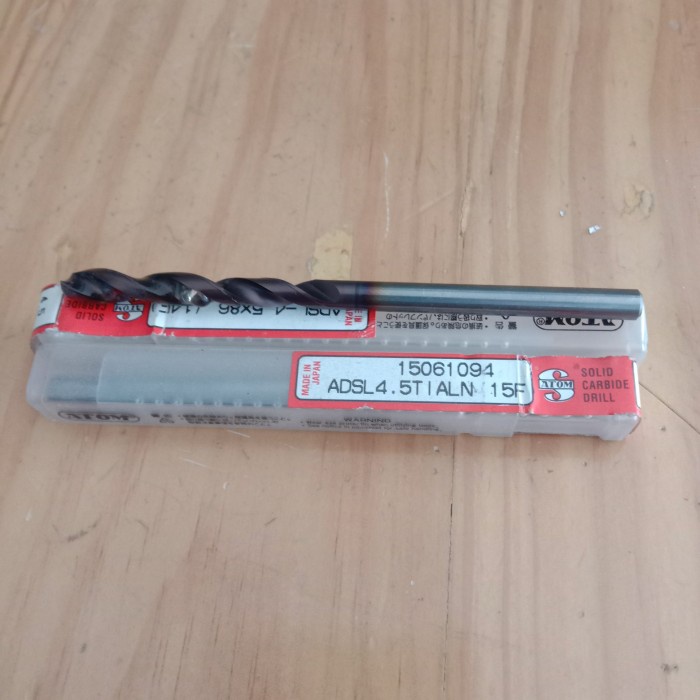 Drill Carbide 4.5 Mm/Mata Bor Carbide 4.5 Mm Merk Atom Baru
