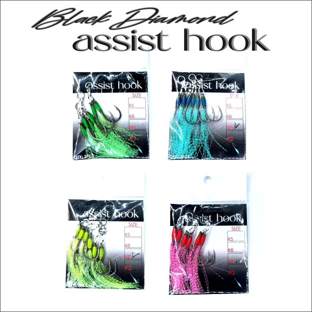 assist hook double size 10 isi 3 pcs