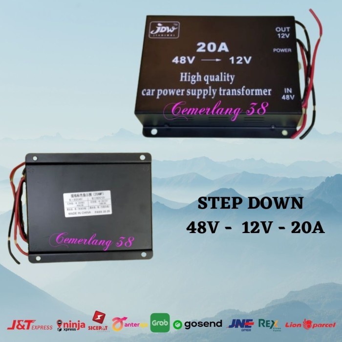 DC-DC CONVERTER STEP DOWN 48V TO 12V 20A JDW Power Supply Transformer