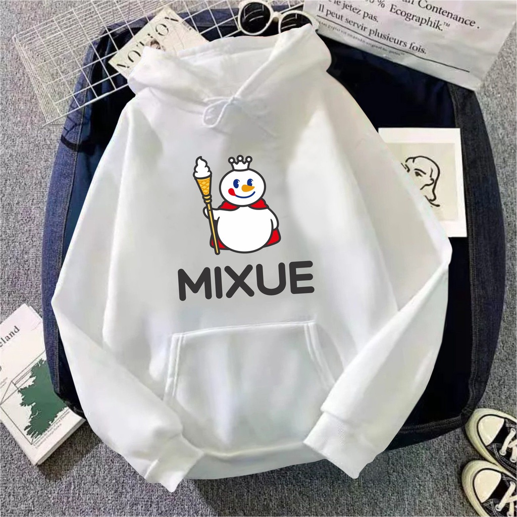 FenishaStore MIXUE ICE CREAM Viral Sweater Hoodie Wanita Size M-L-XL-XXL Bisa Bayar Ditempat COD