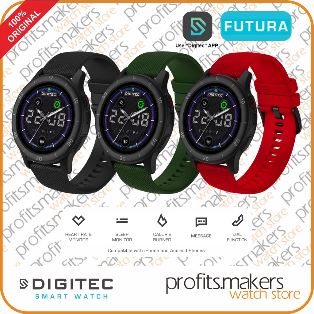 DIGITEC DG SW FUTURA / DG-SW-FUTURA Smart Watch Smartwatch ORIGINAL