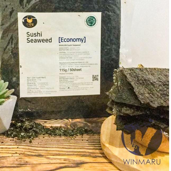 

➯ Manjun Sushi Nori Grade Economy - 50 sheets ♬