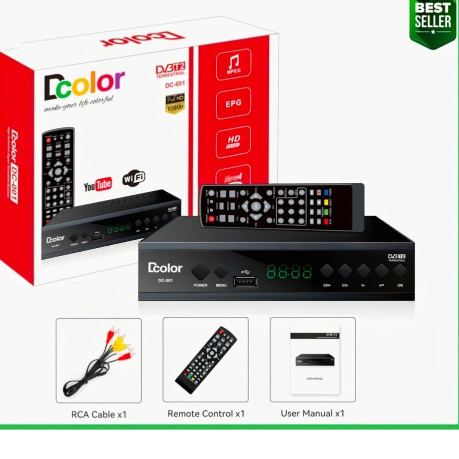 ➤ HT STB Dcolor Set Top Box Tv Digital Dcolor ۞