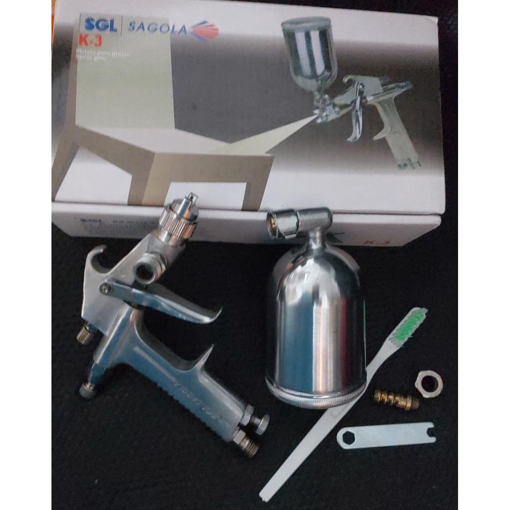 SPRAY GUN TABUNG ATAS K-3A SAGOLA TAIWAN