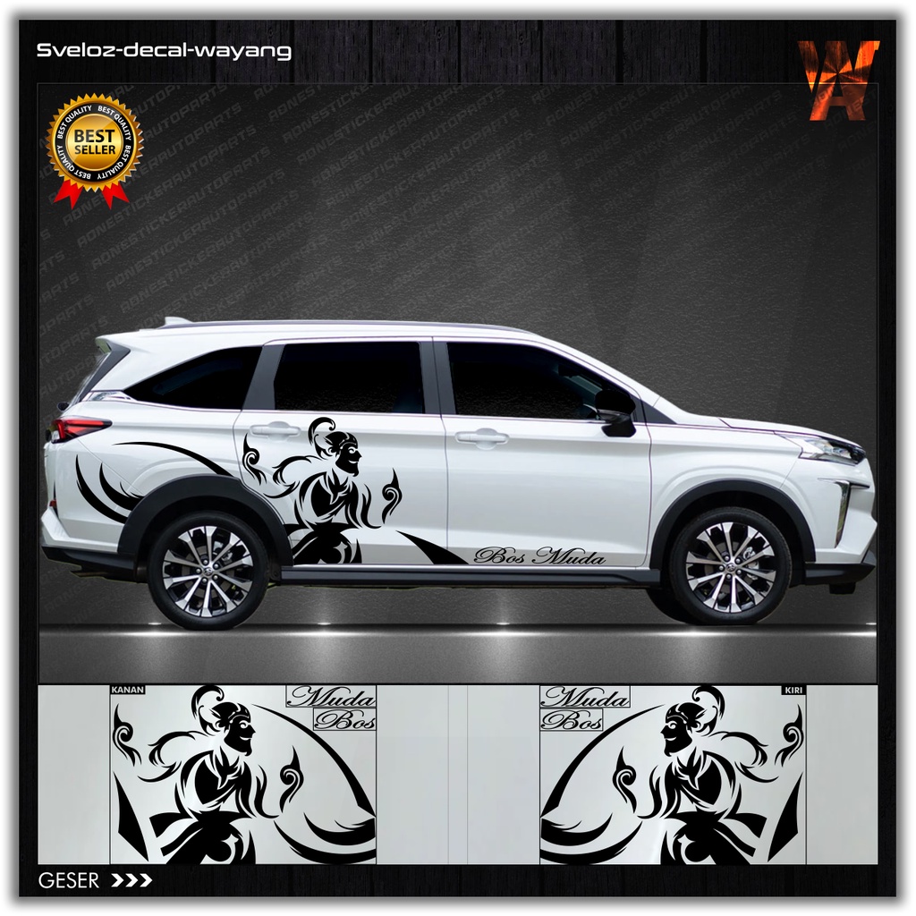 Stiker Wayang Untuk Mobil Avanza Ertiga Granmax Apv DLL