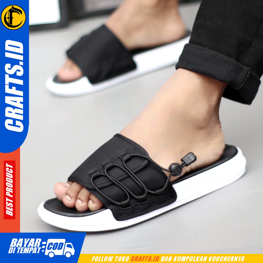 Sendal Slide Pria Sandal Casual Slop Ringan Crafts Butler