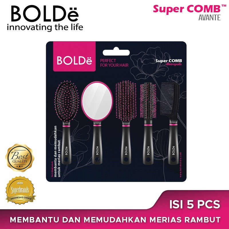 BOLDe Sisir / Super Comb Set Avante ( 1 Set 5 Pcs )