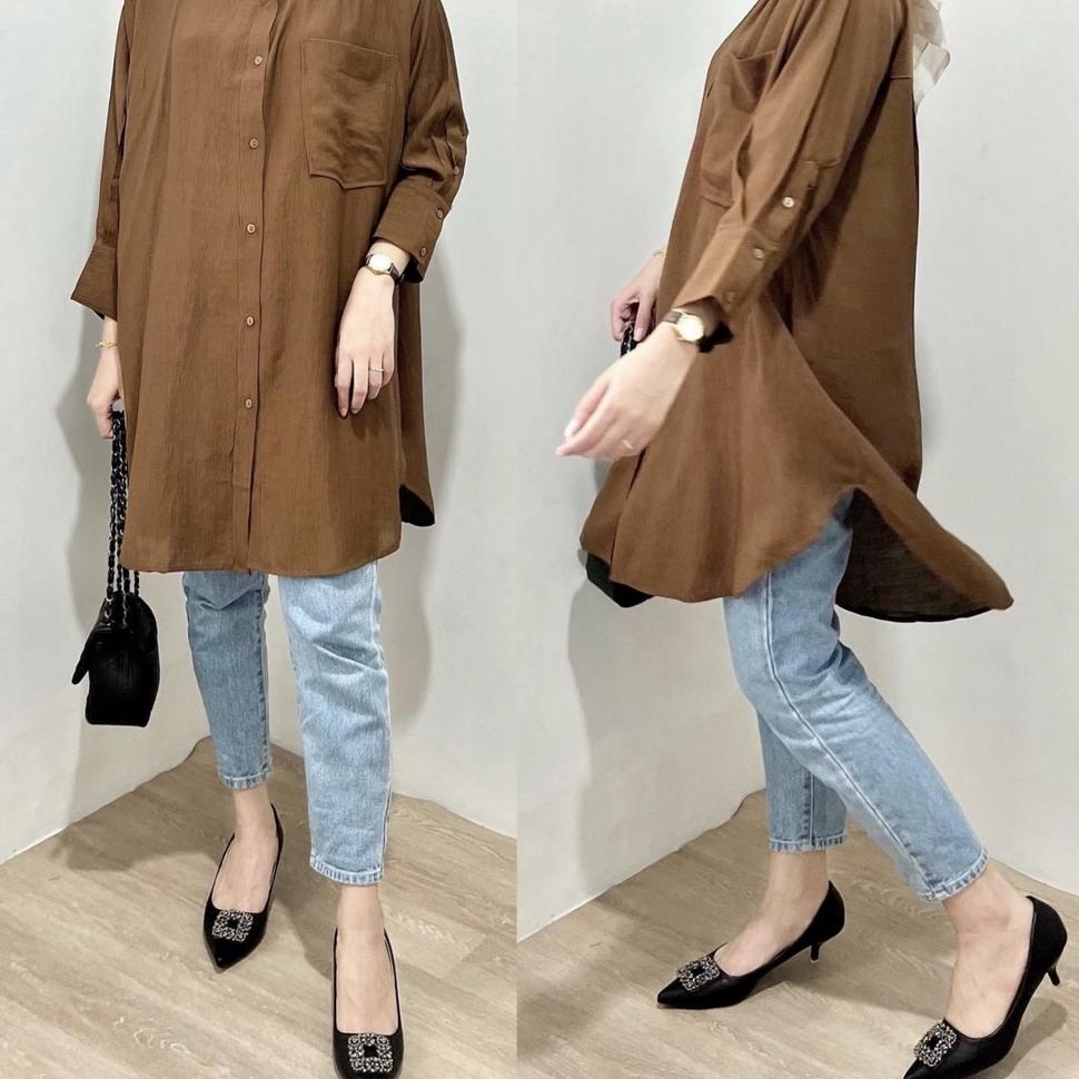 Harga Termuraah LISA TOP / TUNIK BAJU ATASAN WANITA / KEMEJA OOTD