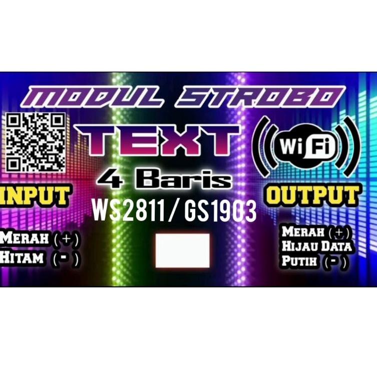 ❋ modul strobo text wifi 4 baris ♝